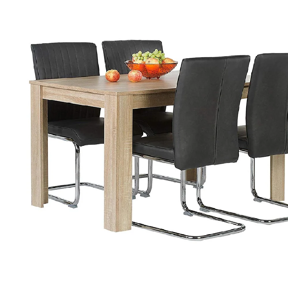 Tavolo per Sala da Pranzo Fisso 120x80 H74cm colore Acero e Top 18mm Moderno - immagine 5