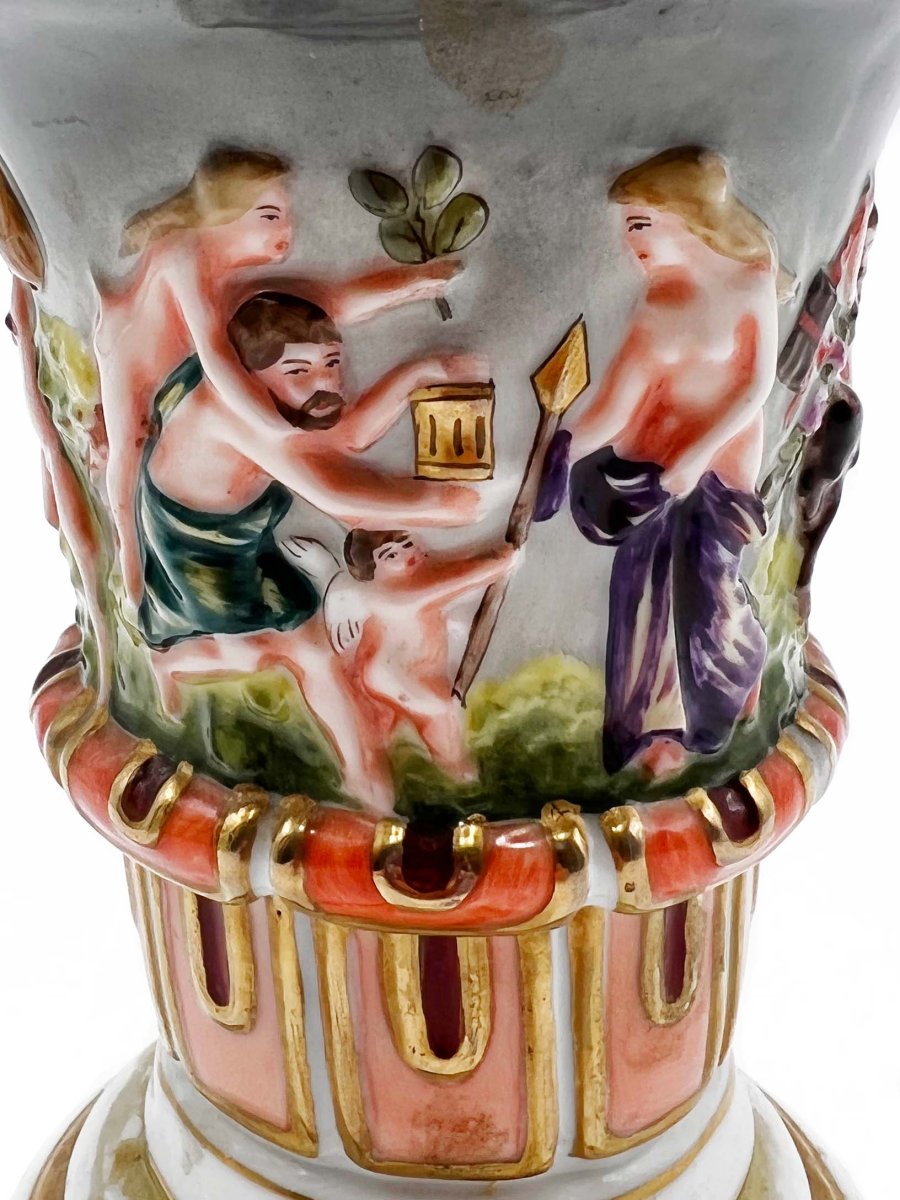 Vaso in Ceramica di Capodimonte del 1800 - immagine 3